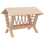 Kaninmatare 44x33x33 cm massivt granträ