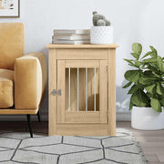 Hundbur/sidobord sonoma-ek 55x80x68 cm konstruerat trä
