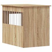 Hundbur/sidobord sonoma-ek 55x80x68 cm konstruerat trä