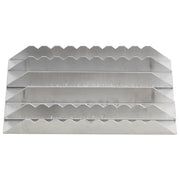 Ryktskrapa 3 st silver aluminium