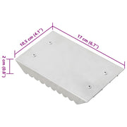 Ryktskrapa 3 st silver aluminium