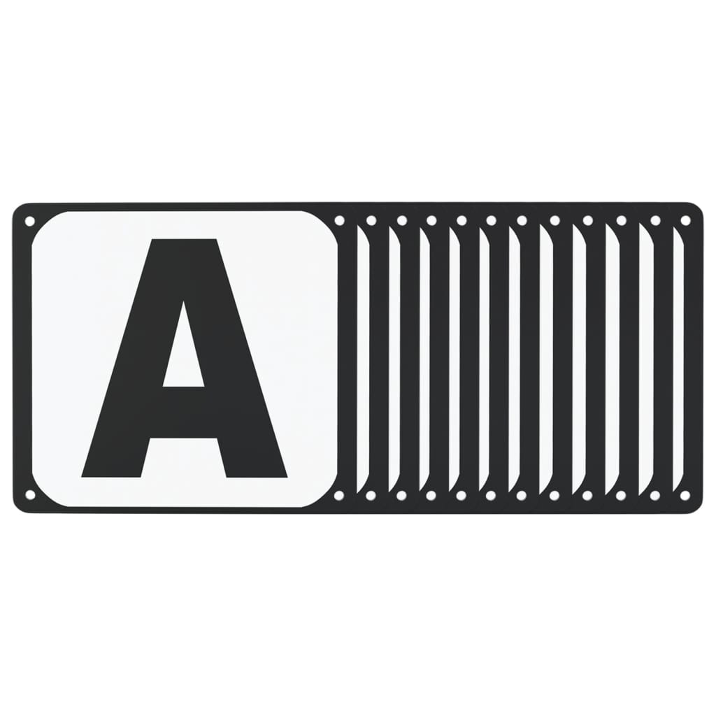 Dressyrbokstäver 12 st stål