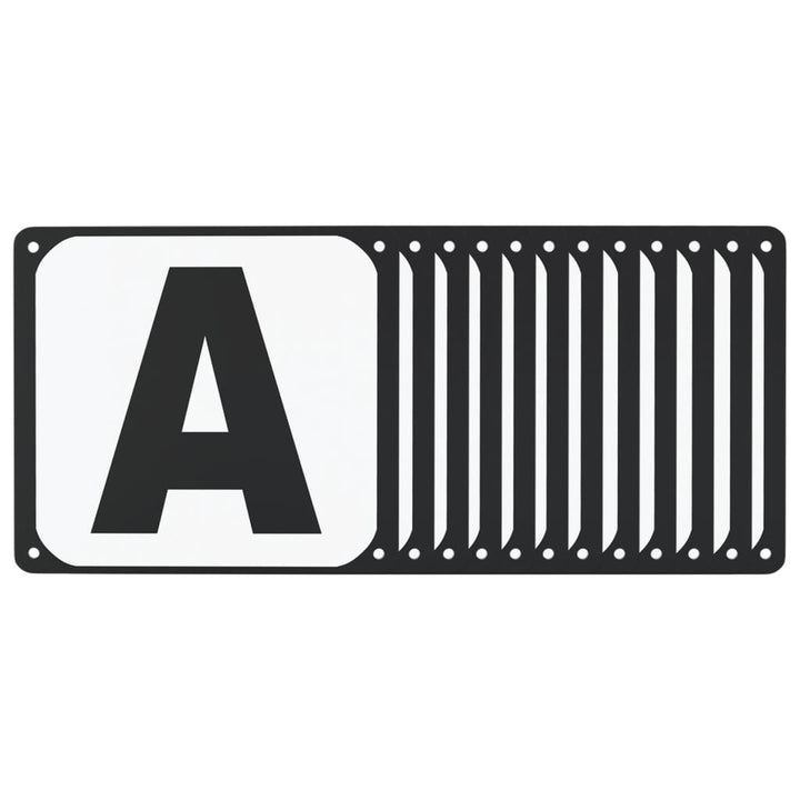 Dressyrbokstäver 12 st stål