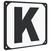 Dressyrbokstäver 12 st stål
