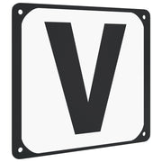 Dressyrbokstäver 12 st stål