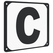 Dressyrbokstäver 12 st stål