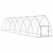 Hönsbur silver 600x105x120 cm galvaniserat stål