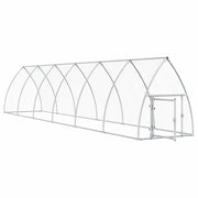 Hönsbur silver 600x105x120 cm galvaniserat stål