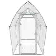 Hönsbur silver 400x105x182 cm galvaniserat stål