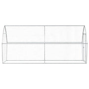 Hönsbur silver 400x105x182 cm galvaniserat stål