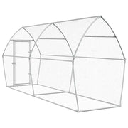Hönsbur silver 400x105x182 cm galvaniserat stål