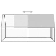 Hönsbur 2x4x2 m galvaniserat stål