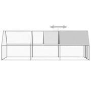 Hönsbur 2x6x2 m galvaniserat stål