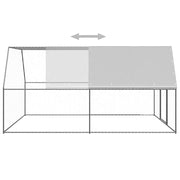 Hönsbur 3x4x2 m galvaniserat stål