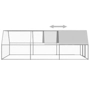 Hönsbur 3x6x2 m galvaniserat stål