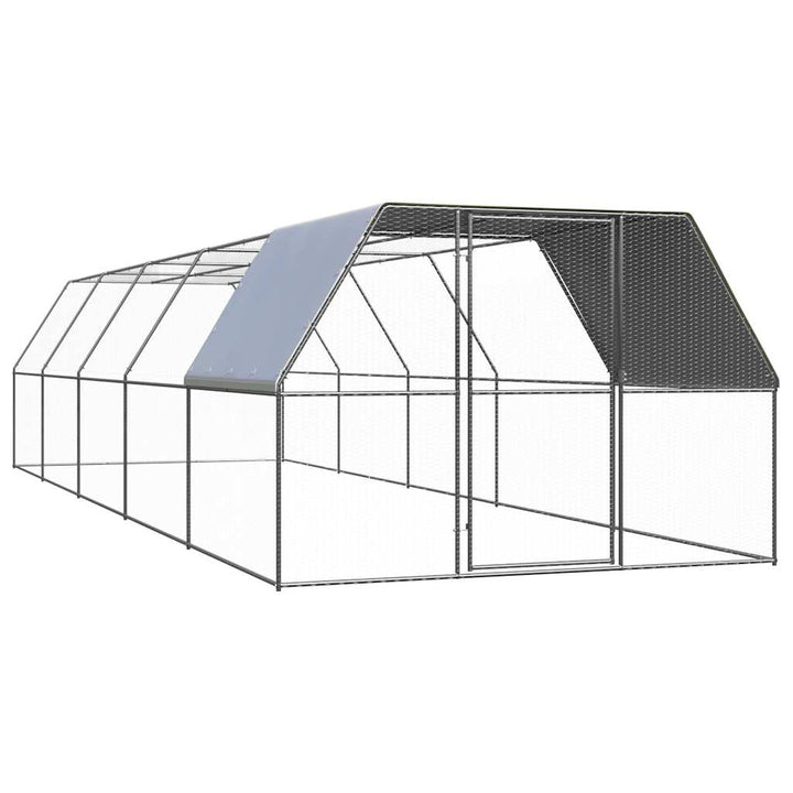 Hönsbur 3x10x2 m galvaniserat stål