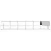 Hönsbur 3x12x2 m galvaniserat stål