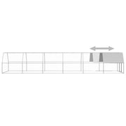Hönsbur 3x12x2 m galvaniserat stål