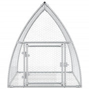 Kaninbur silver 105x100x120 cm galvaniserat stål