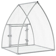 Kaninbur silver 105x100x120 cm galvaniserat stål