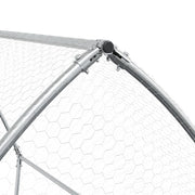Kaninbur silver 105x100x120 cm galvaniserat stål