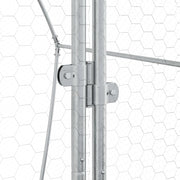 Kaninbur silver 105x100x120 cm galvaniserat stål