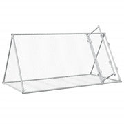 Kaninbur silver 200x105x91 cm galvaniserat stål