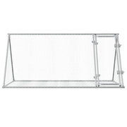 Kaninbur silver 200x105x91 cm galvaniserat stål