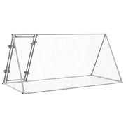 Kaninbur silver 200x105x91 cm galvaniserat stål