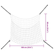 Hönät 2 st rektangulärt vit 100x90 cm PP