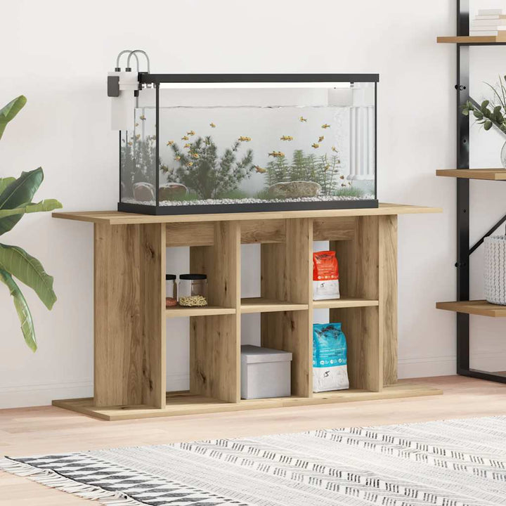 Akvariestativ hantverksmässig ek 120x40x60 cm konstruerat trä