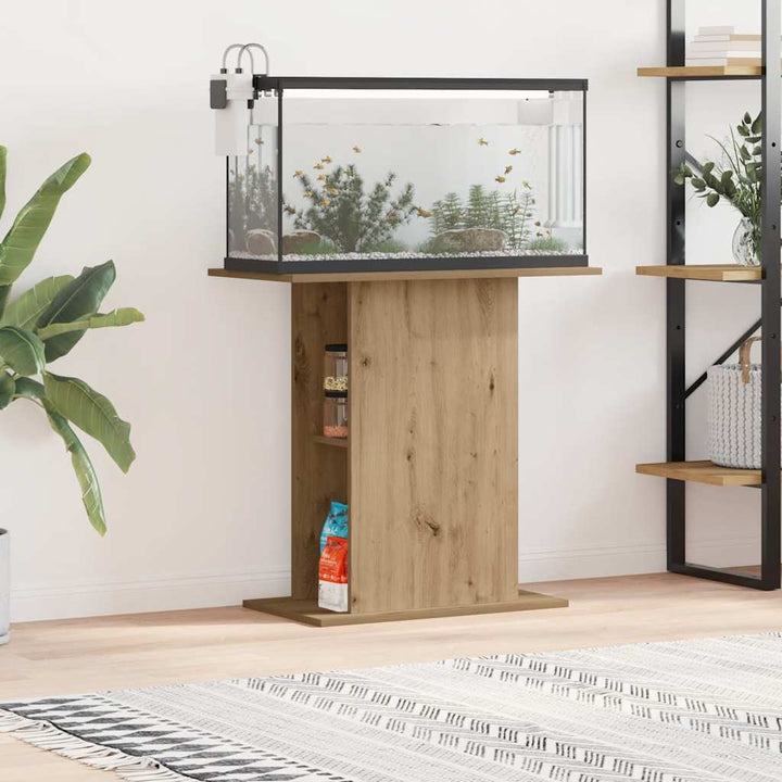 Akvariestativ hantverksmässig ek 36x75x72,5 cm konstruerat trä
