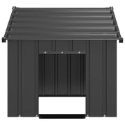 Hundkoja med tak 83x130x85 cm galvaniserat stål