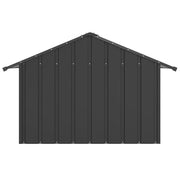 Hundkoja med tak 83x130x85 cm galvaniserat stål