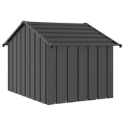 Hundkoja med tak 83x130x85 cm galvaniserat stål