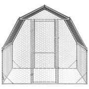 Hönsgård med tak 2,5x2x2,25 m galvaniserat stål