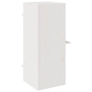 Katthus vit 43x43x90 cm massiv furu