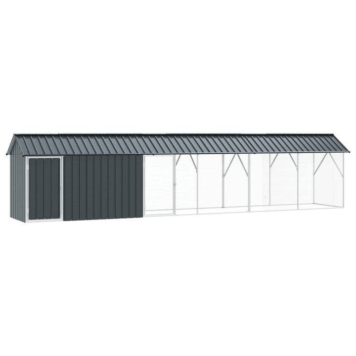 Fågelbur Antracit 630 x 103 x 142 cm Galvaniserat Stål