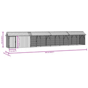 Fågelbur Antracit 844 x 103 x 142 cm