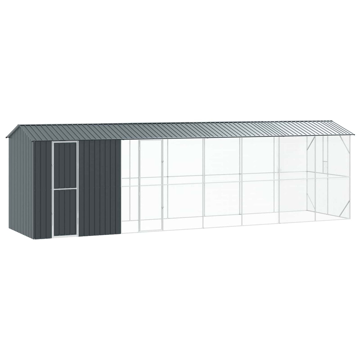 Fågelbur Antracit 860 x 208 x 247 cm