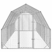 Hönsgård 2,5x8x2,25 m galvaniserat stål