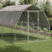 Hönsgård med tak 2,5x4x2,25 m galvaniserat stål