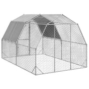 Hönsgård med tak 2,5x4x2,25 m galvaniserat stål