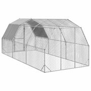 Hönsgård med tak 2,5x6x2,25 m galvaniserat stål