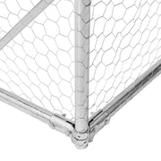 Hönsgård med tak 2,5x6x2,25 m galvaniserat stål