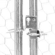 Hönsgård med tak 2,5x6x2,25 m galvaniserat stål