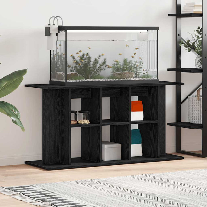 Akvariestativ svart ek 120x40x60 cm konstruerat trä