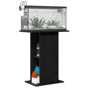 Akvariebänk svart ek 60,5x36x72,5 cm konstruerat trä