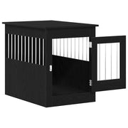 Hundbursmöbler svart ek 55x80x68 cm konstruerat trä