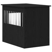 Hundbursmöbler svart ek 55x80x68 cm konstruerat trä